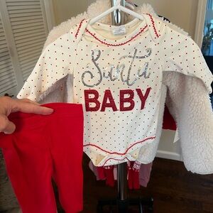 Starting Out Red and White Santa Baby Set